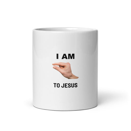 Im This Close To Jesus V2 - White Mug