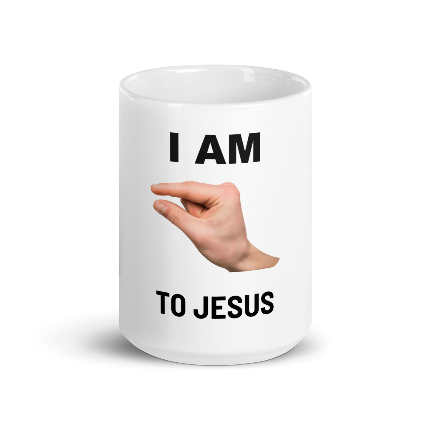 Im This Close To Jesus V2 - White Mug